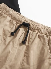 SHEIN 男孩馬圖案上衣和短褲套裝