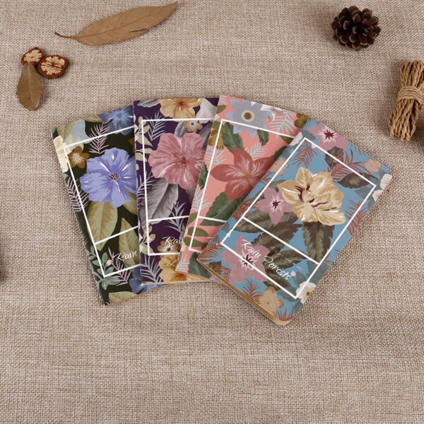 

1pc Flower Print Random Notebook, Multicolor