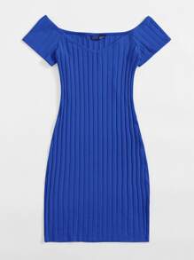 Muchica 露單肩包臀連衣裙