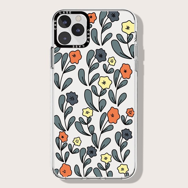 

Flower Pattern Phone Case, Clear