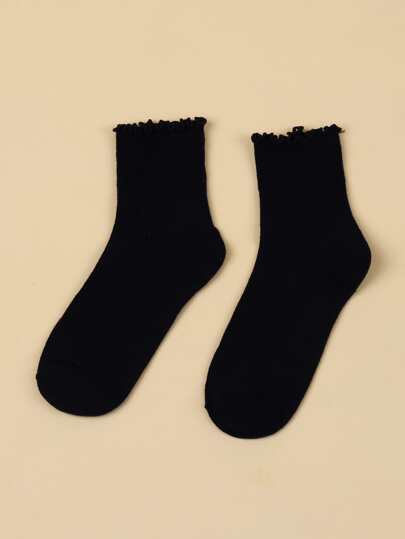 Plain Crew Socks
