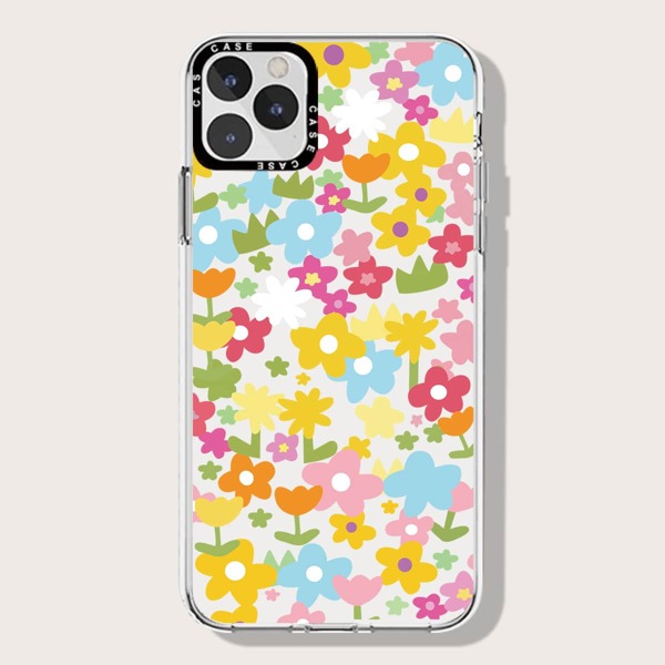 

Flower Painted Phone Case, Clear