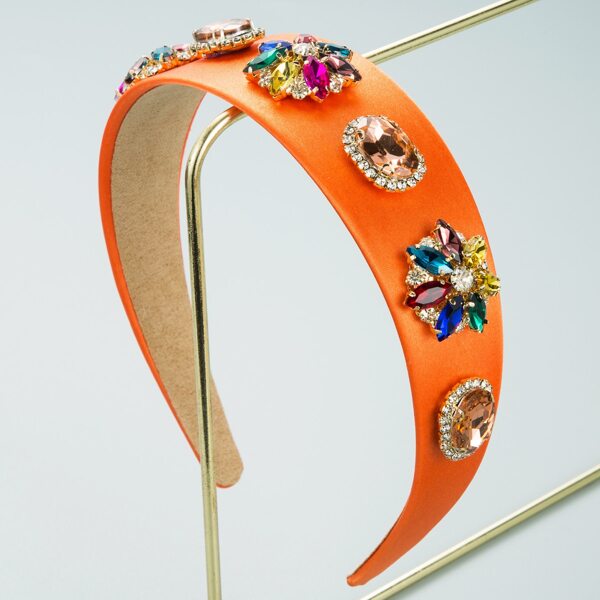

Gemstone Decor Hair Hoop, Orange