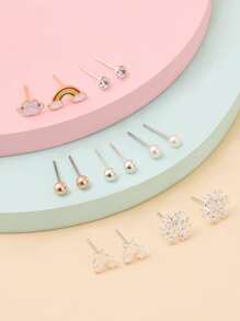 7 cặp bông tai bông tuyết giáng sinh - Nhiều màu - Xem 3