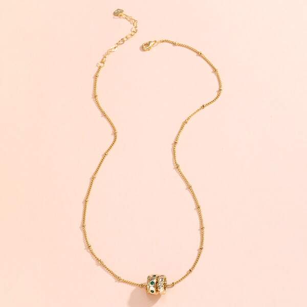 

1pc Simple Necklace, Gold