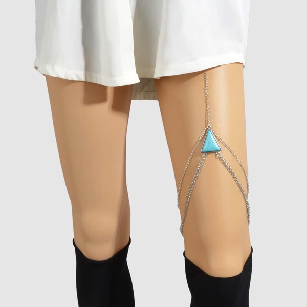 

Simple Thigh Chain, Silver