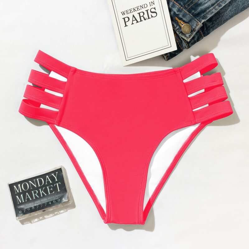 

Cut-out Side Bikini Panty, Watermelon pink
