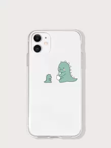 Cartoon Dinosaur Clear Phone Case - Clear - View 1