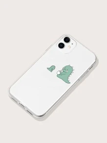 Cartoon Dinosaur Clear Phone Case - Clear - View 2