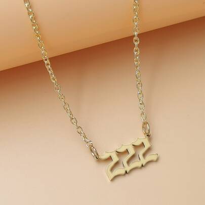 Number Charm Necklace