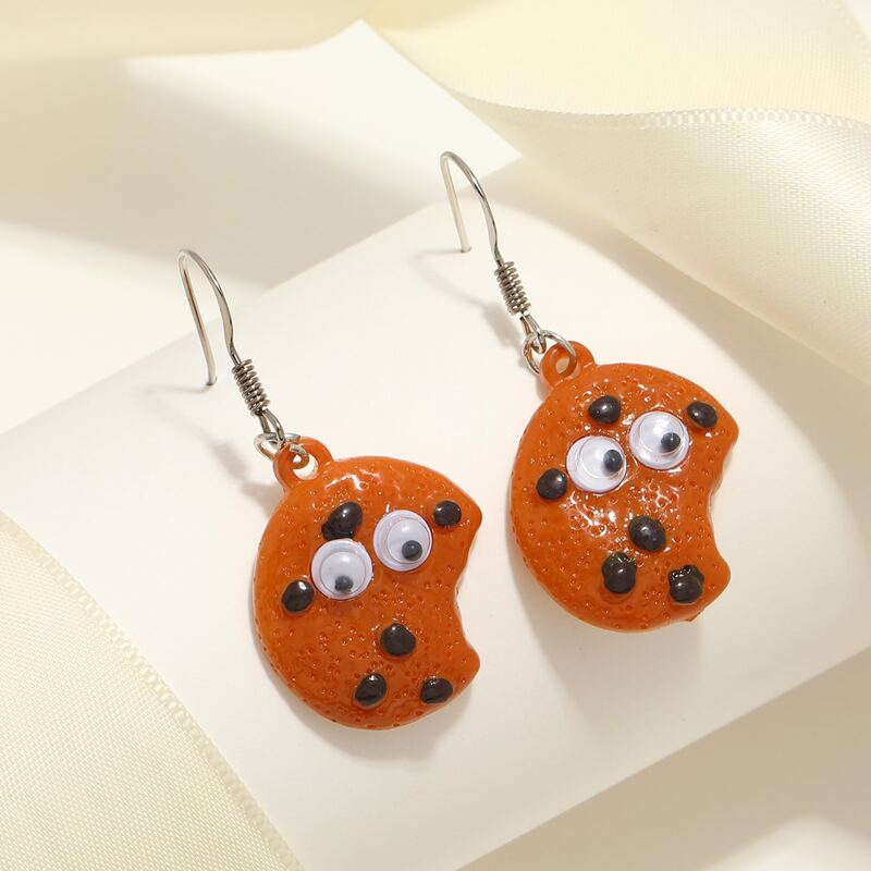 

Cookie Drop Earrings, Brown