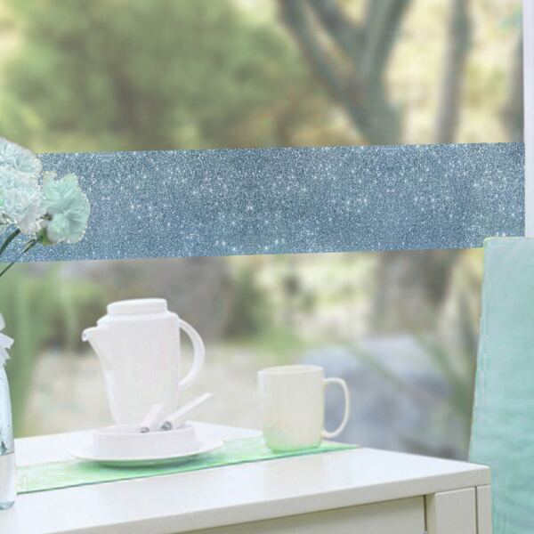 

Glitter Skirting Line Wall Sticker, Blue