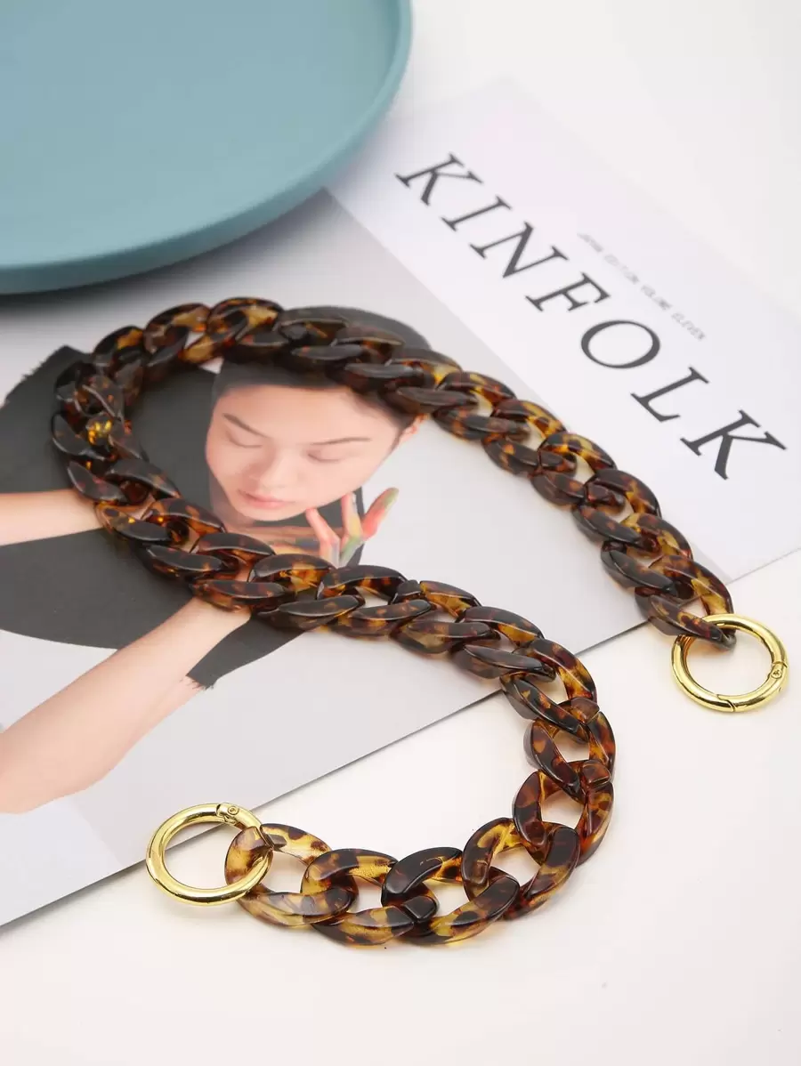 鏈條設計包帶，包配件，DIY配件，可調節的替換肩帶，時尚耐用