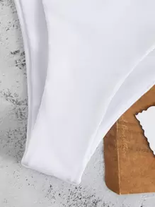 SHEIN Swim 素色比基尼泳褲