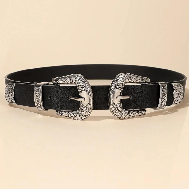 

Western Buckle Belt, Black