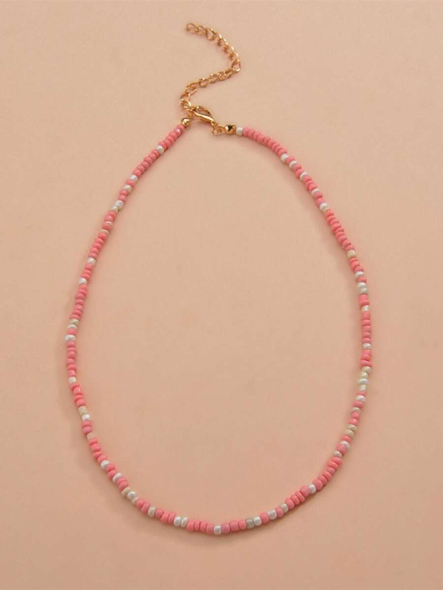 Vòng cổ hạt 1pc - Nhiều màu - Xem 1