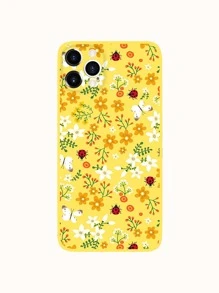 Vỏ điện thoại di động hoa - Màu vàng - Xem 1