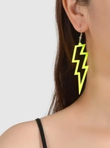 Aretes Con Diseño De Rayo - Amarillo - Ver 1