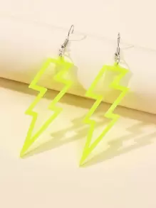 Aretes Con Diseño De Rayo - Amarillo - Ver 2