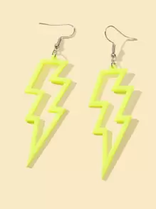Aretes Con Diseño De Rayo - Amarillo - Ver 3