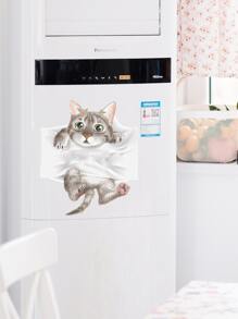 貓咪圖案牆貼 - 彩色 - 查看 3