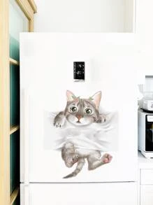 貓咪圖案牆貼 - 彩色 - 查看 4