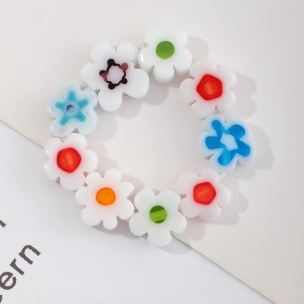 

Flower Beaded Ring, Multicolor