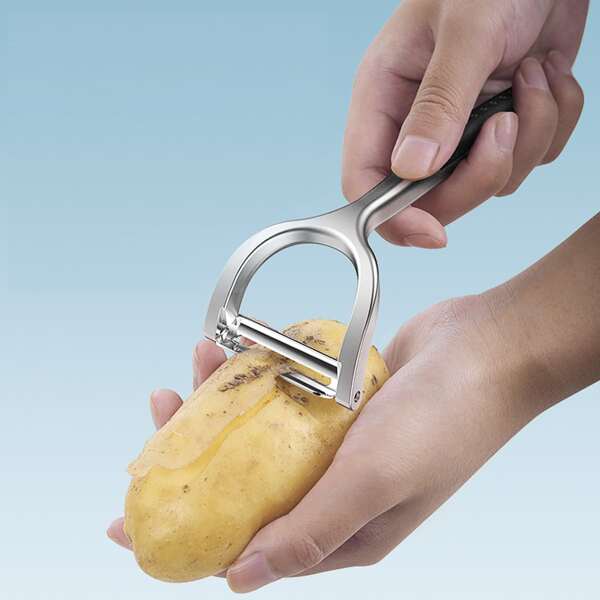 

1pc Zinc Alloy Peeler, Silver