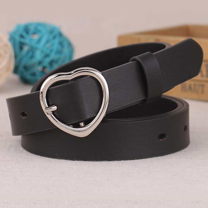

Heart Buckle Belt, Silver