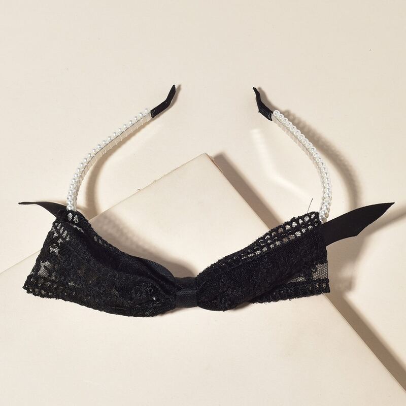 

Floral Lace Bow Headband, Multicolor