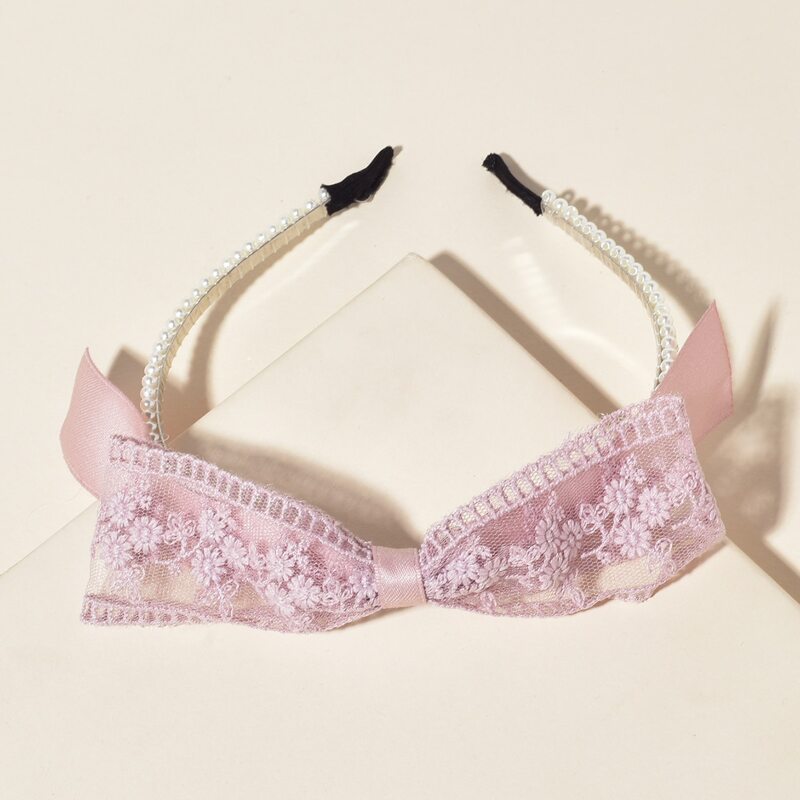 

Floral Lace Bow Headband, Multicolor