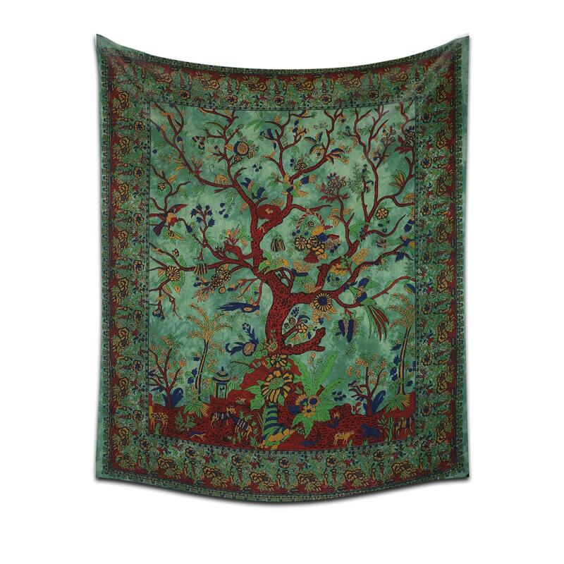

Tree Print Tapestry, Green