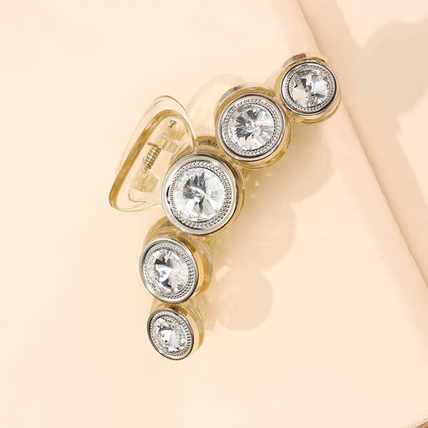 

Rhinestone Decor Hair Claw, White