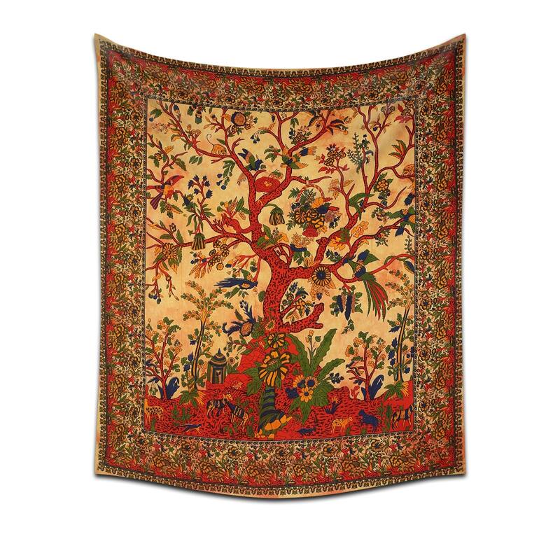 

Tree Print Tapestry, Yellow