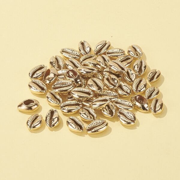 

50pcs Shell DIY Jewelry Accessory Set, Gold