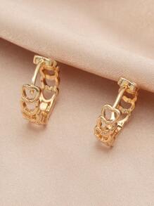 Hoa tai dạng vòng rỗng - Vàng - Xem 3