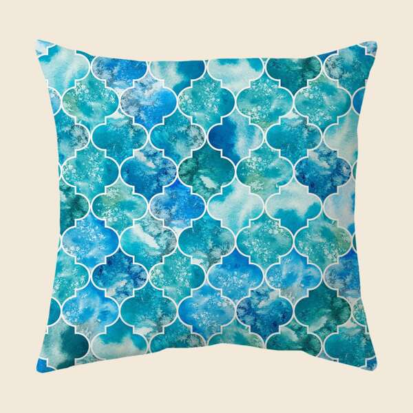 

Geometric Pattern Cushion Cover Without Filler, Multicolor