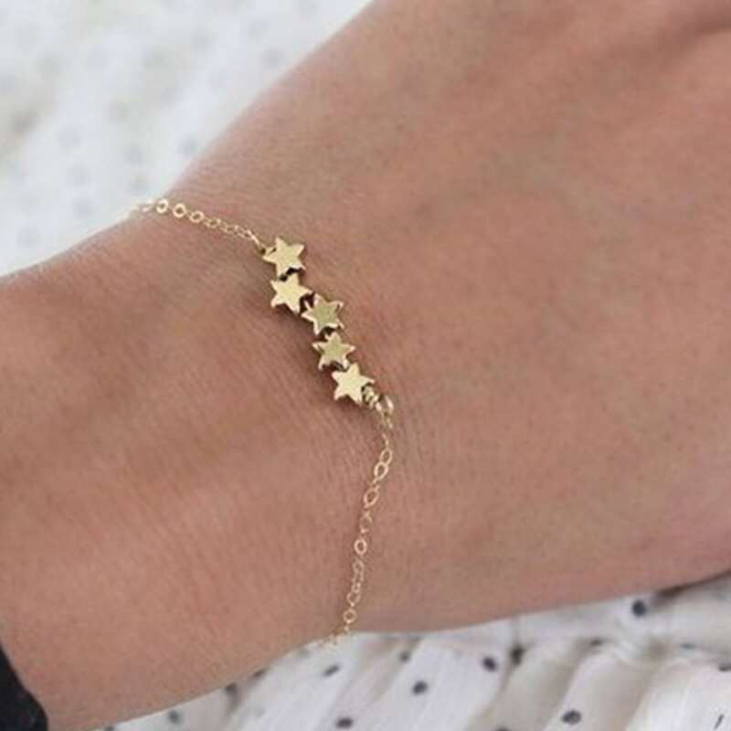 

Star Chain Bracelet, Gold