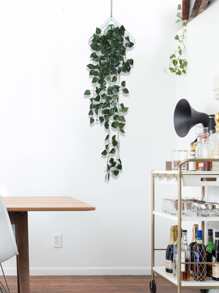 1pc Artificial Vine Wall Hanging, Faux Plastic Plant Garland Hanging Decoration For Home Decor,Home Decor ,Room Decor,Wall Decor Gifts Birthday Graduation