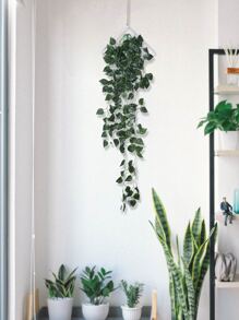 1pc Artificial Vine Wall Hanging, Faux Plastic Plant Garland Hanging Decoration For Home Decor,Home Decor ,Room Decor,Wall Decor Gifts Birthday Graduation