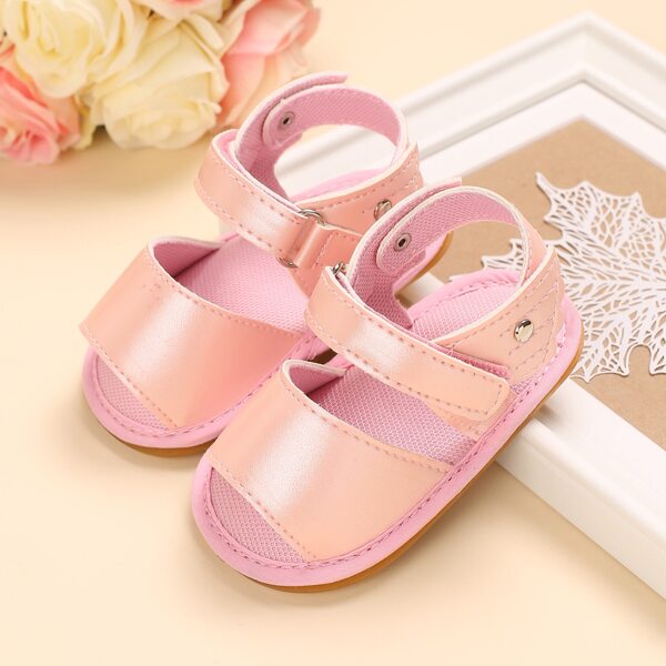 

Baby Girl Velcro Strap Sandals, Pink