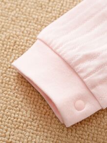 Yierying Áo liền quần Em bé Đắp vá Hoạt hình Dễ thương - Màu Hồng baby - Xem 3