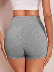 SHEIN EZwear 寬腰帶機車短褲