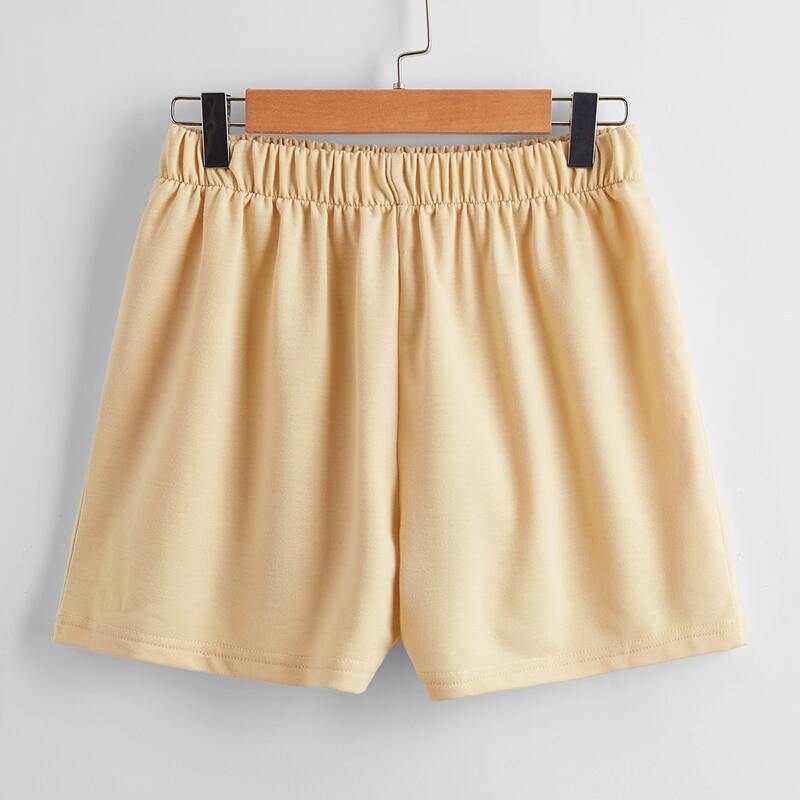 

Sun & Moon Graphic Pocket Shorts, Apricot