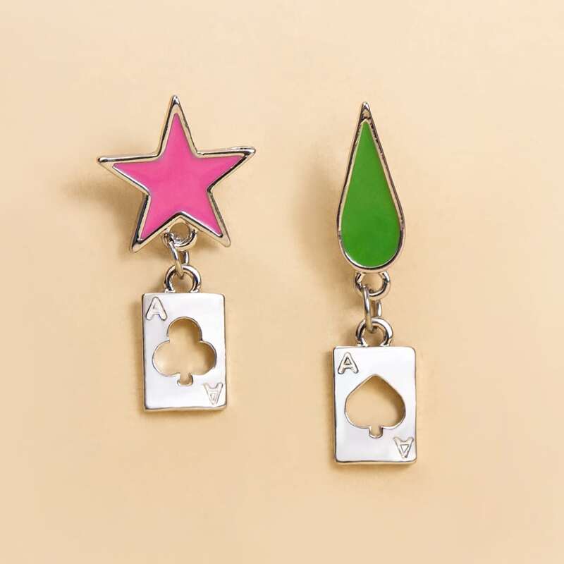 

Star & Water Drop Earrings, Multicolor
