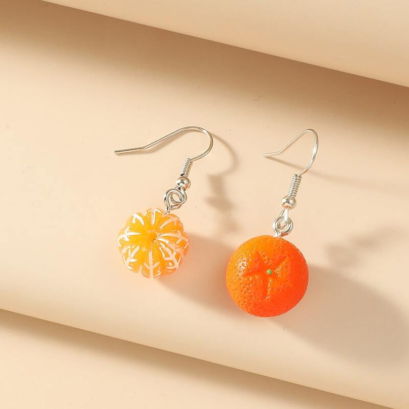 

Orange Drop Earrings