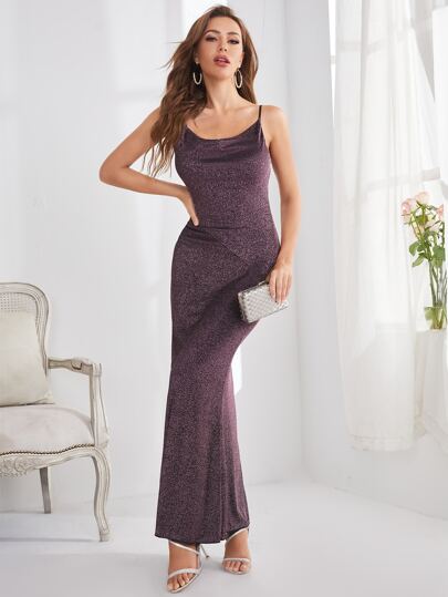 Mermaid Glitter Cami Dress | SHEIN USA