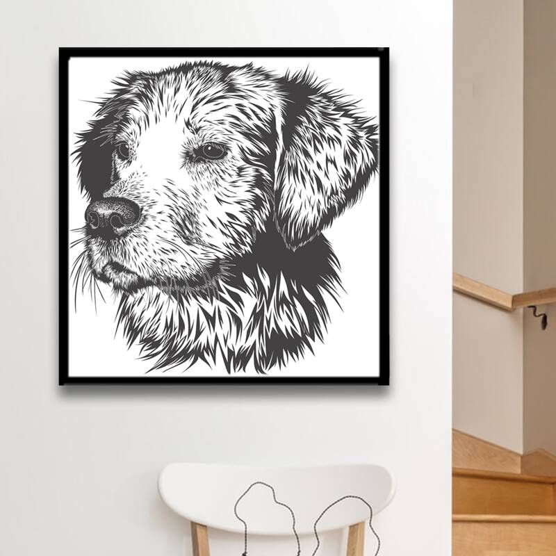 

Dog Pattern DIY Diamond Painting, Multicolor