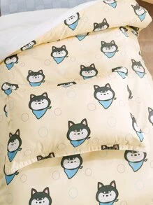 兒童卡通狗狗圖案羽絨被套套裝不附帶內芯