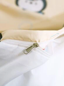 兒童卡通狗狗圖案羽絨被套套裝不附帶內芯